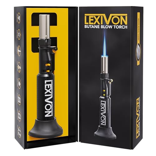 lexivon butanbrenner lx-760 nachfüllbar einstellbare flamme 910-1100C für löten küche heimprojekte