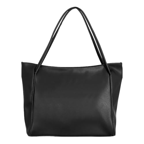 tonny black damen shopper tasche  wasserdicht, große kapazität, reißverschluss, innentaschen