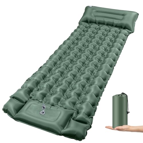 jemulice isomatte selbstaufblasend 12cm dicke luftmatratze camping mit pumpe und kissen