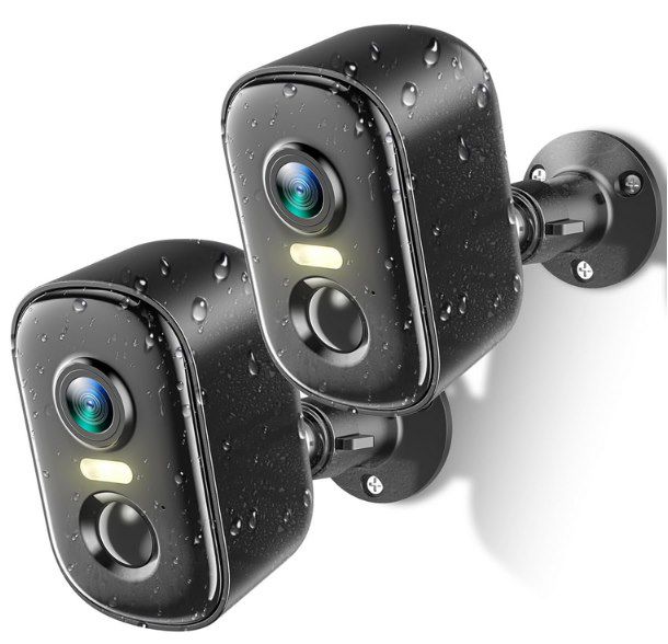 techage cg6db 2k akku überwachungskamera außen 2er pack für 42,89 euro