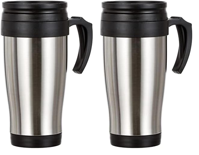 axentia reisekaffeebecher edelstahl 400ml isolierbecher 2er pack dicht auslaufsicher