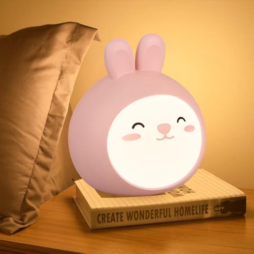 kbibck nachtlicht kinder hase, dimmbares baby kaninchen nachttischlicht, geschenkideen