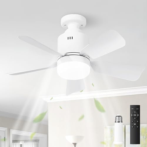 starnearby deckenventilator mit beleuchtung und fernbedienung 45cm für schlafzimmer