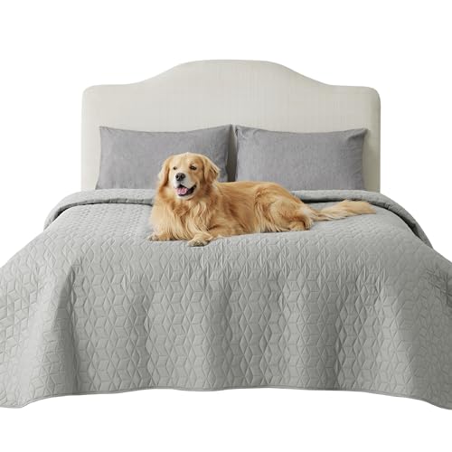 Wasserdichte Hundedecke 208x208 cm Grau, Polyester, rutschfest, schmutzabweisend