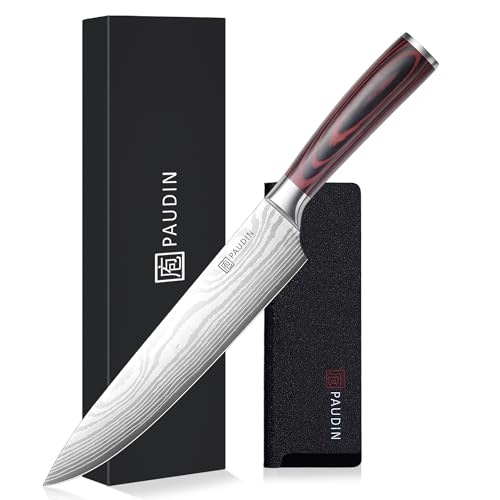 paudin kochmesser 23 cm, deutsches edelstahl, ergonomischer griff, rostfrei