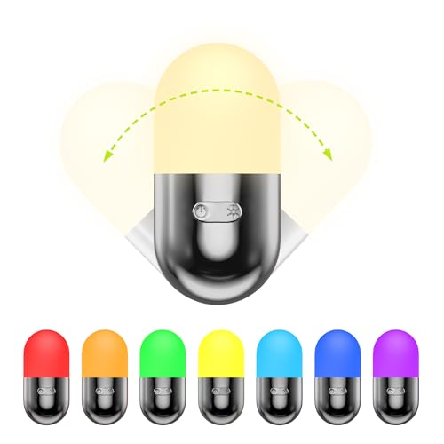 Produktbild: jackyled nachttischlampe rgb led tischlampe dimmbar usb-aufladbar nachtlicht