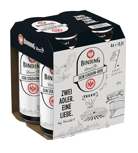 Römer Pils Edition Eintracht Frankfurt, 6x 0,5 L Einweg Dose