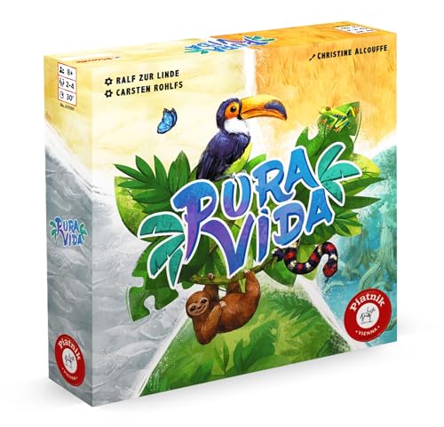 Pura Vida  Plättchenlegespiel, 2-4 Spieler, Familienspiel, Naturthema