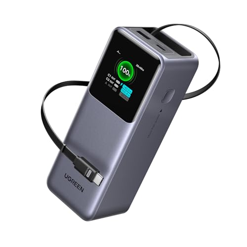 ugreen nexode powerbank 20000mAh 165W pd3.0 dual-laptop-laden 65cm kabel