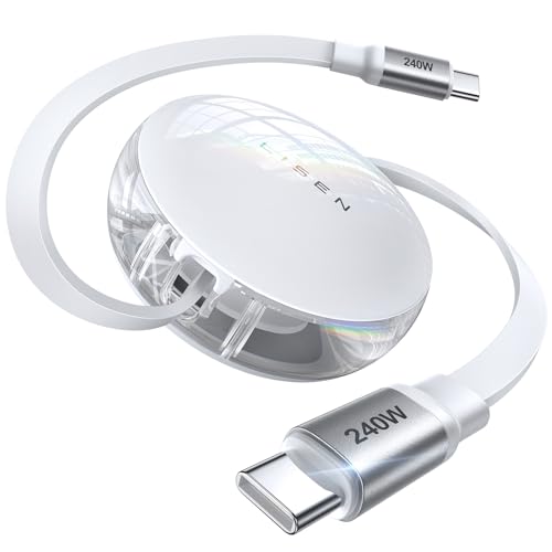 usb c kabel 240w lisem einziehbar schnellladung für iphone samsung ipad macbook