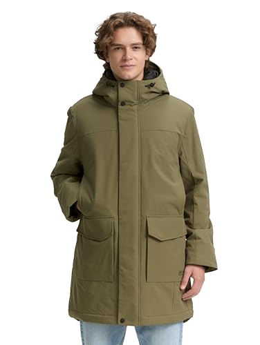 herren parka tom tailor denim, schicke winterjacke für kaltes wetter