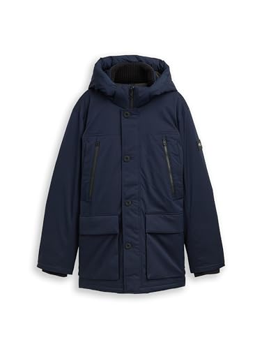 tom tailor parka herren 1046972 sky captain blue größe m