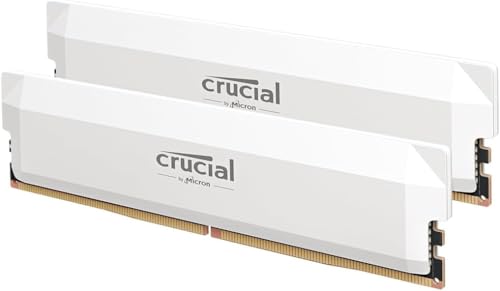 crucial pro ddr5 ram 64gb kit 2x32gb 6000mhz cl40 intel xmp 3.0 amd expo weiß