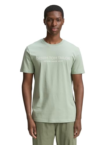 tom tailor herren t-shirt mit logo-print, gr. xs-xxl, verschiedene farben, amazon prime