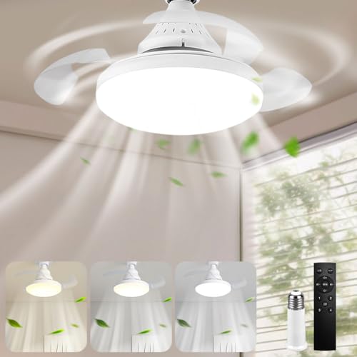 umikk deckenventilator mit led beleuchtung 40cm dimmbar app leise unsichtbare flügel
