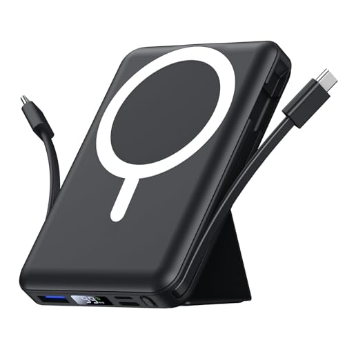 Produktbild: azmuth power bank 10000mAh magsafe magnetische powerbank wireless iPhone 16/15/14/13/12