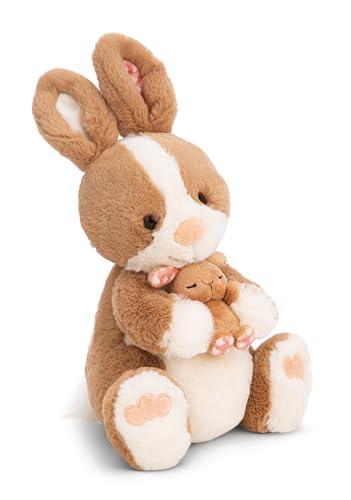 nici hase hopsala kuscheltier mit kleinem 35 cm braun