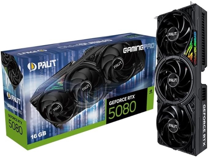 Palit RTX 5080 16GB GAMINGPRO Grafikkarte, 5FACH Payback Rabatt