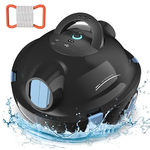 poolroboter kabelloser poolsauger y10 schnurloser roboter reiniger selbstparkend 90 min laufzeit flache
