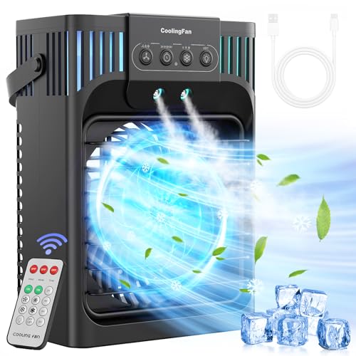 fethfire mobile klimaanlage mini luftkühler 1200 ml mit fernbedienung und timer