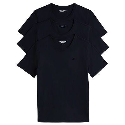 Tommy Hilfiger Herren T-Shirts Slim-Fit 3er Pack ab 27,86