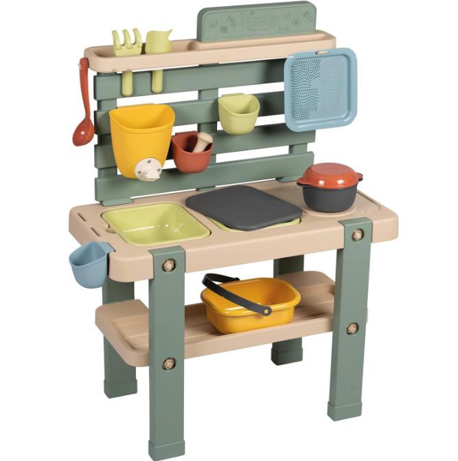 smoby life outdoor spielküche mit 15 accessoires, 58,99 euro statt 70 euro