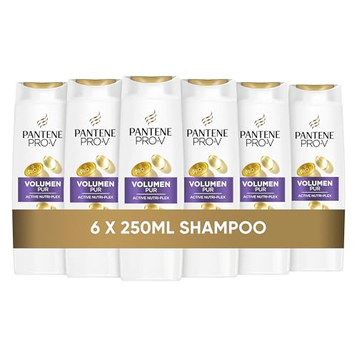 pantene pro-v volumen shampoo für feines haar 6x300ml ohne silikone, mineralöle, farbstoffe