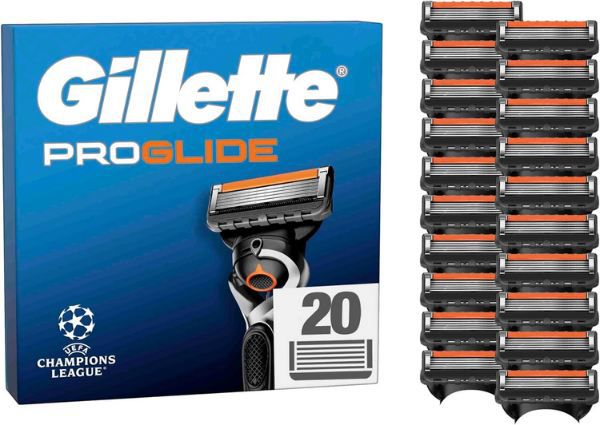 gillette proglide ersatzklingen 20er pack ab 47,49 euro statt 68 euro