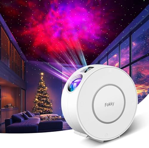 fokky sternenhimmel projektor mit wlan, sprachsteuerung, timer, alexa, google assistant