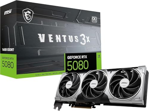 msi geforce rtx 5080 grafikkarte 16 gb, hdmi 2.1b, displayport 2.1b