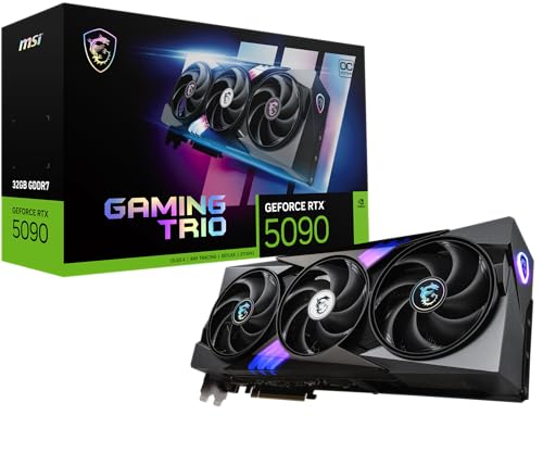 msi geforce rtx 5090 grafikkarte 32g gaming, hdmi 2.1b, displayport 2.1b