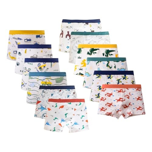 Produktbild: HAGOT Jungen Boxershorts 12er Pack aus Baumwolle, 4-5 Jahre