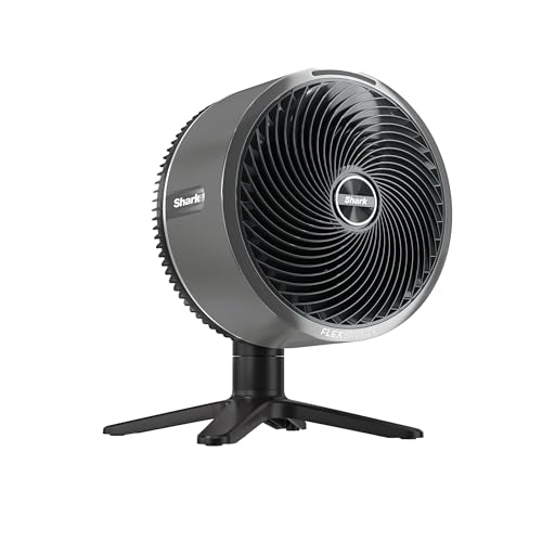 shark flexbreeze tischventilator mit fernbedienung, 24h akku, 5 geschwindigkeiten