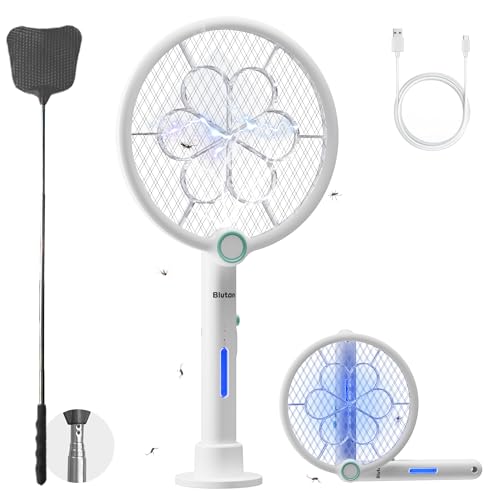 Blutan B Buzzzap X3 Elektrische Fliegenklatsche 4000V mit UV-Lichtfalle, 2in1