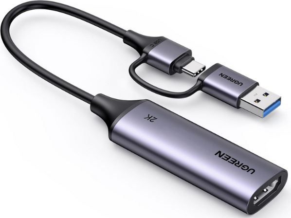 Produktbild: ugreen 4k/2k video capture card usb 3.0 hdmi auf usb c/a 16,99statt 20