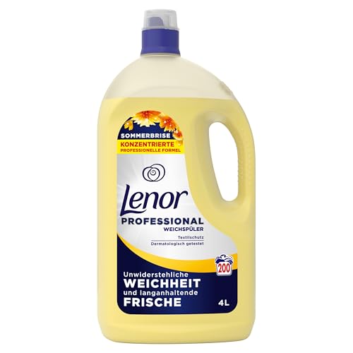 Produktbild: lenor professional weichspüler 4 l, 200 waschladungen, sommerbrise, für profis
