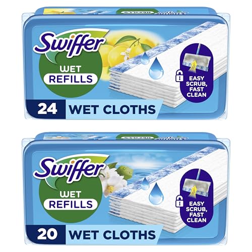 swiffer bodenwischer, feuchte bodentücher, frischer duft, 44er pack, einfach reinigen