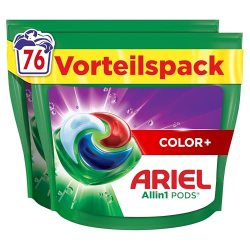 Produktbild: ariel waschmittel pods 76 waschladungen color+, fleckentfernung ab der 1. wäsche