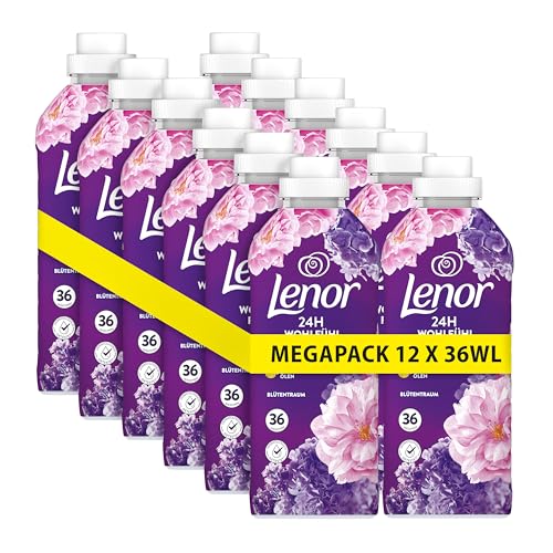 lenor weichspüler blütentraum megapack 12 x 36 ladungen mit geruchsabwehr