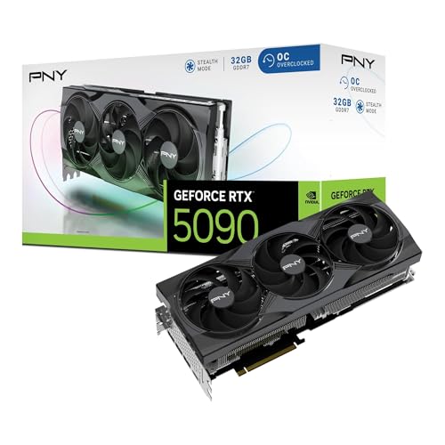 pny geforce rtx 5090 grafikkarte 32gb oc triple fan mit dlss 4