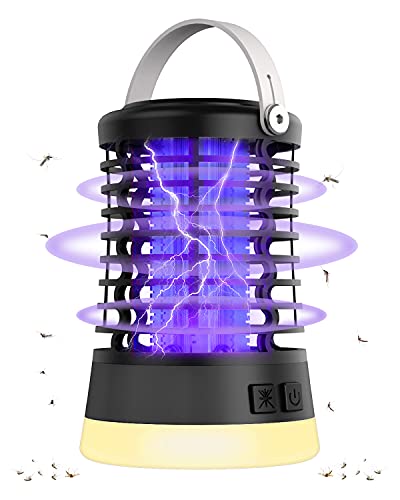 insektenvernichter elektrisch mückenschutz fliegenfalle wasserdicht USB-C camping balkon garten dunkelgrau
