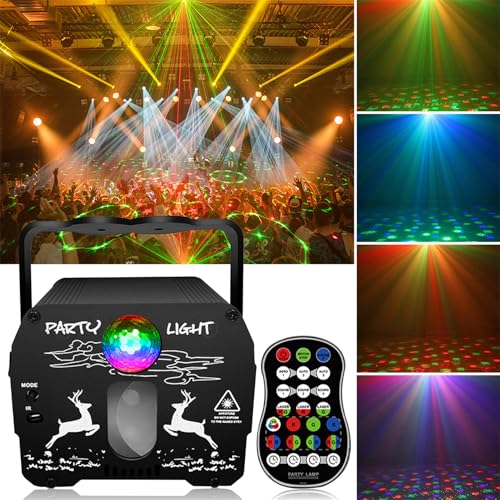 led discolicht partylicht, dj disco licht musikgesteuert, 60 beleuchtungsmodi für dekoration