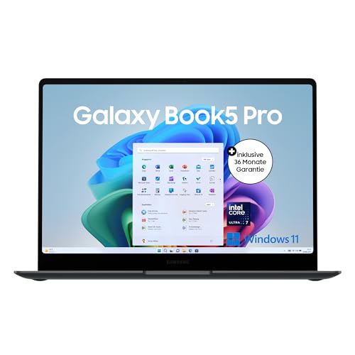 samsung galaxy book5 pro ai-laptop, 3 jahre garantiedauer