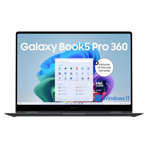 samsung galaxy book5 pro 360, 2 in 1 laptop, 3 jahre garantie