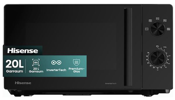 hisense inverter mikrowelle h20mobp1hi 20 l 700 w für 59,99 euro