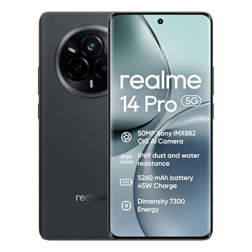 realme 14 pro 5g smartphone 12/512gb 6,77 zoll 120hz oled dimensity 7300 6000mah