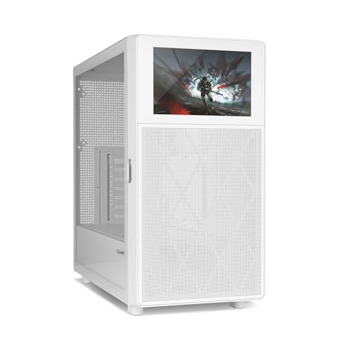 Produktbild: NOX XTREME Hummer BIOS White PC-Gehäuse mit Display