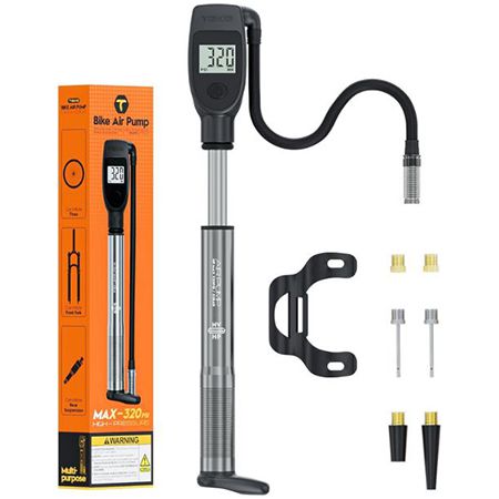 tiakia fahrradpumpe mit digitalem manometer für 19,98 euro statt 40 euro