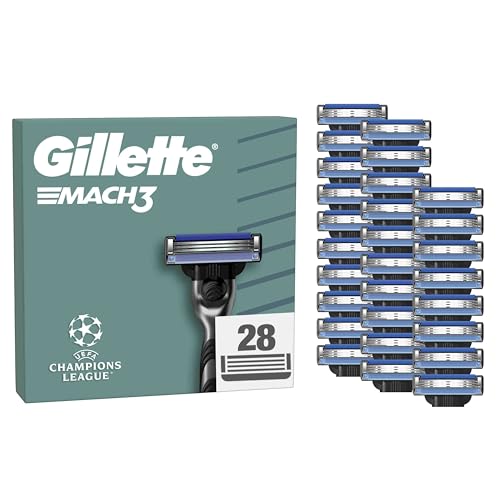 gillette mach3 rasierklingen 28 ersatzklingen für männer sanftes gleiten