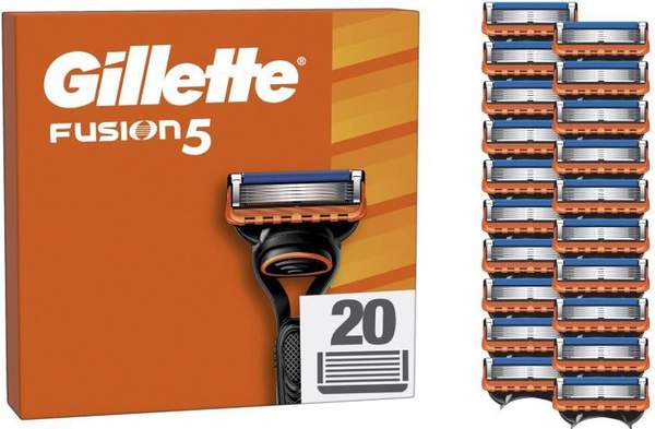 gillette fusion5 rasierklingen 20x für 48 euro statt 63 euro